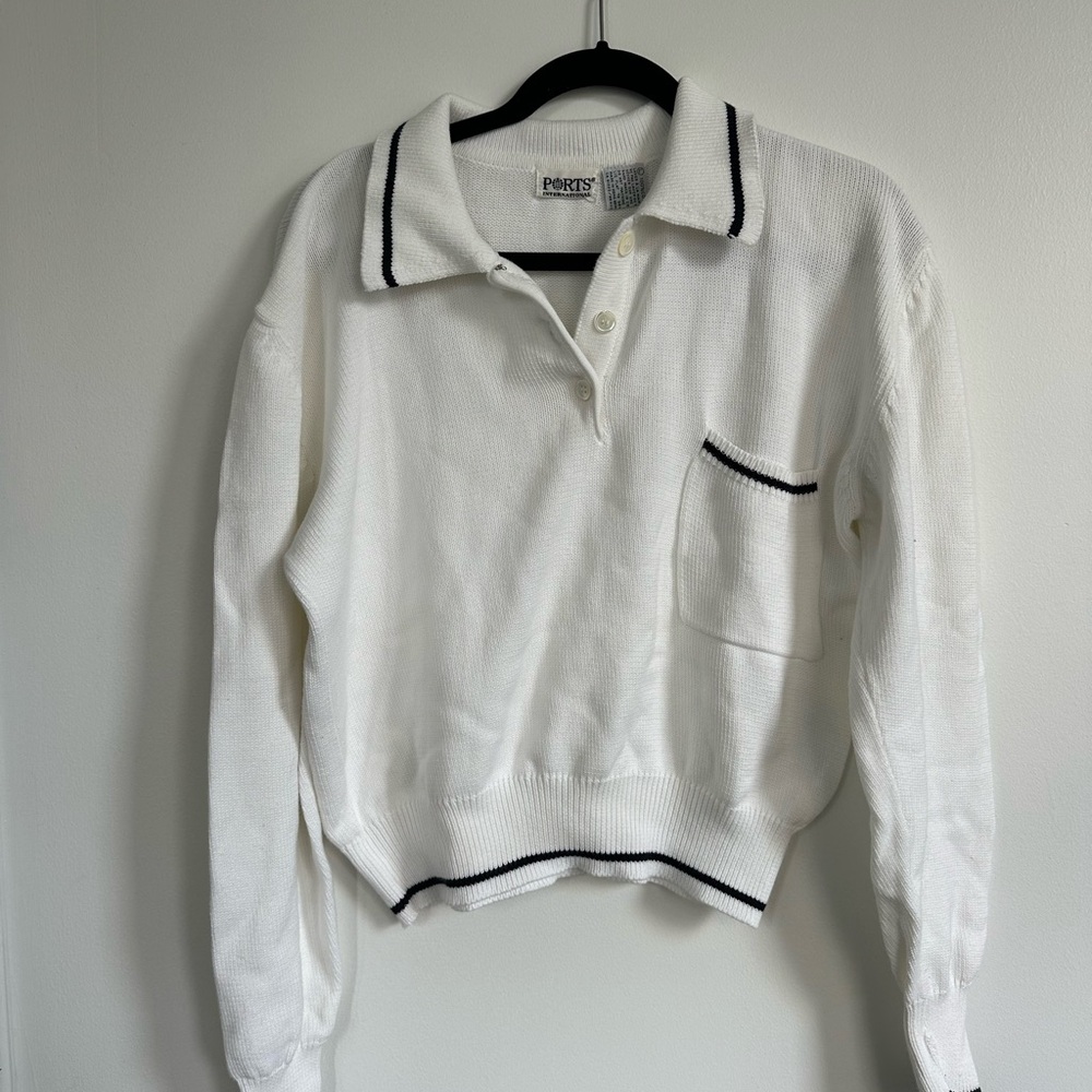 Ports 1961 Vintage Cotton Preppy Sweater